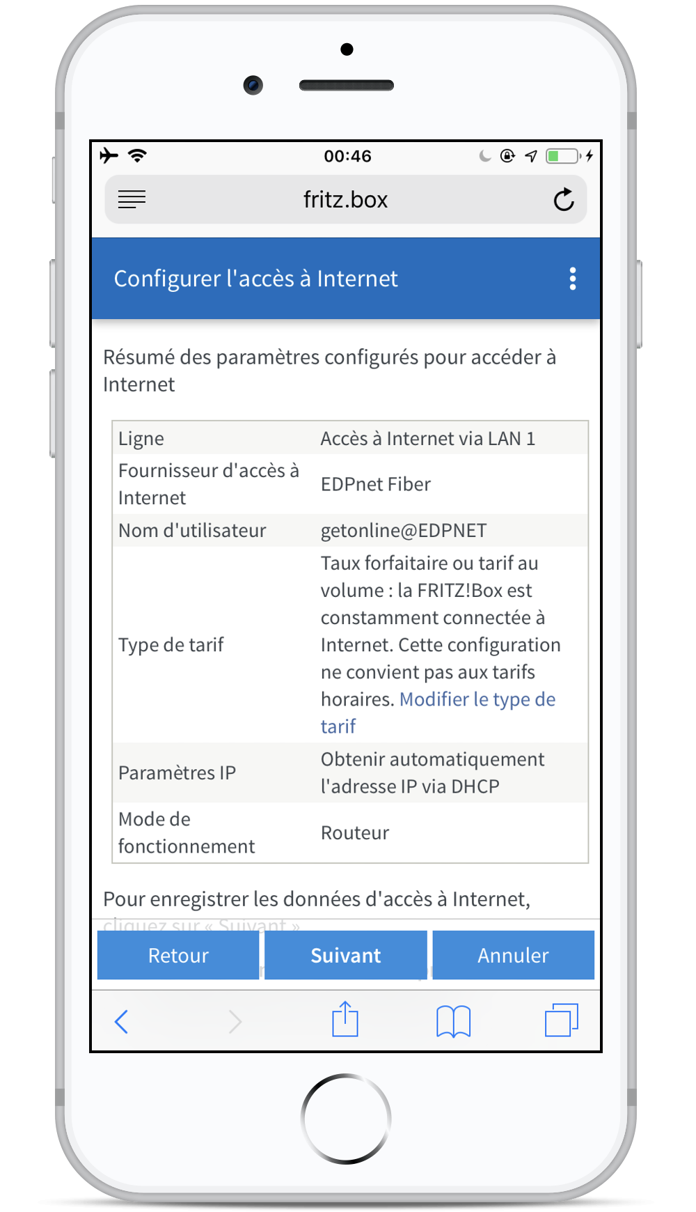 Comment installer et configurer ma FRITZ!Box 7530 pour la connexion fibre